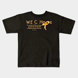 WE C Hope Gold Lg Ribbon Alt Tagline Kids T-Shirt